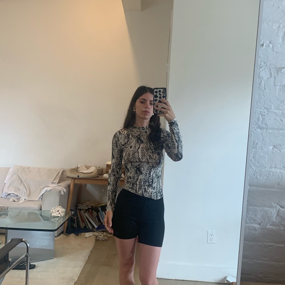Intimately free people snakeskin top small